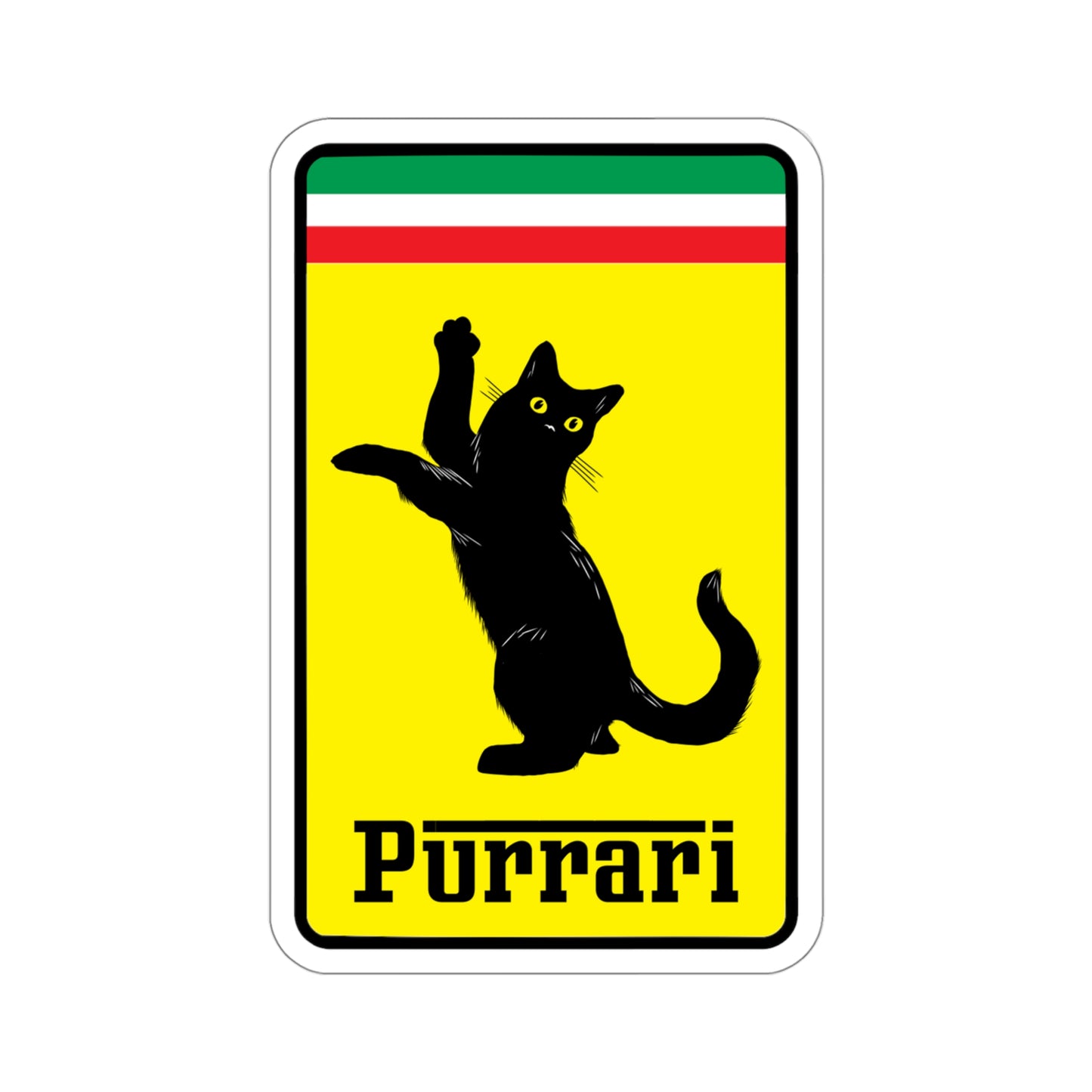 Purrari Sticker